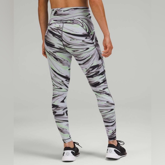 Lululemon Swift Speed High-Rise Tight 28" in Paint Glide Warp Multi Size 6 - Picture 1 of 10